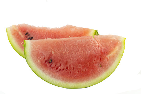 Watermelon slices isolated