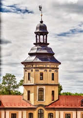 Main tower of the Niasvizh castle in Belarus