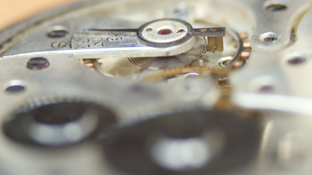 cogwheels in old clock