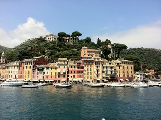 Fototapeta na wymiar A beautiful view of Portofino (Italy)