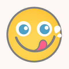 Greedy - Cartoon Smiley Vector Face
