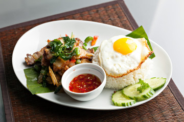 Thai Crispy Pork with Fried Egg