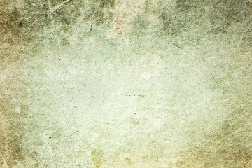 Old shabby green background with scratches