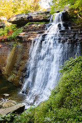 Fototapeta na wymiar Waterfall at Cuyahoga Valley National Park
