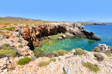 Fototapeta na wymiar Landscape of Kefalonia island in Greece