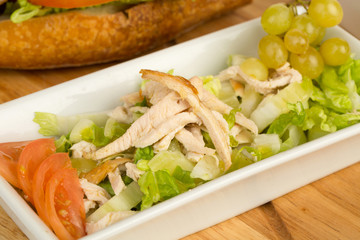 Image of fresh salad on the board
