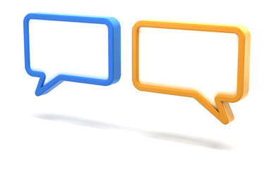 Pair of speech bubbles