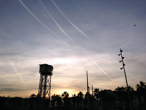 Sunset Contrail