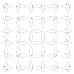 Seamless pattern of white circles with drop shadows. Vector illu