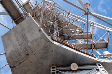 Looking up at the Telecommunications Tower