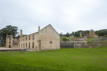 Fototapeta na wymiar Port Arthur Prison Ruin Tasmania Museum