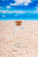 海辺とメッセージボトル