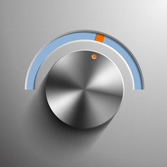 Round metal regulator.