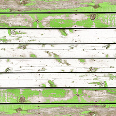 Wooden wall background or texture, The old walls are painted gre