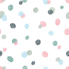 Seamless pattern, polka dot fabric, wallpaper, vector.