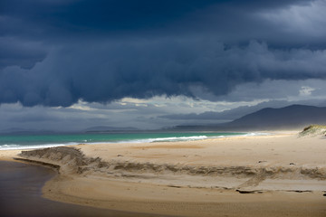 Wild weather storm cloud formation ocean