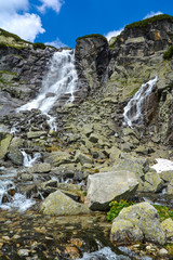 Skok waterfall, High Tatras in Slovakia © huspi