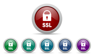 ssl vector icon set