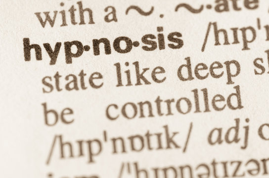 Dictionary definition of word hypnosis