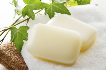 石けん　イメージ　Soap bath image　