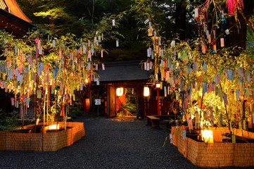 Fototapeta premium Dekoracja Kibune Shrine Tanabata