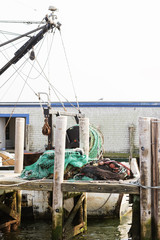 Commercial fishing boat equipment.