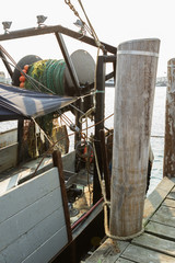 Commercial fishing boat equipment.