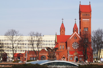 Fototapeta premium Church in the Gomel city (Belarus)