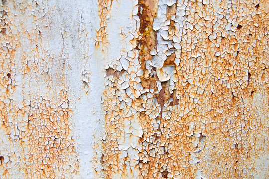 rusty metal wall texture