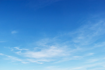 Fantastic soft white clouds against blue sky - 86769736