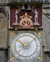 Old clock from Wells Cathedral 