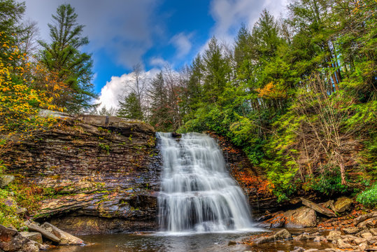 Appalachian Mountain Waterfall