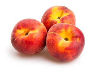peaches isolated