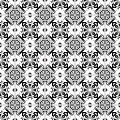 seamless monochrome  ornament squares