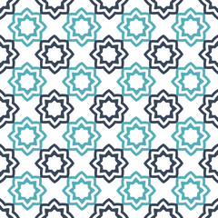 Fototapeta premium seamless floral geometric pattern