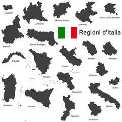 Italia and regions