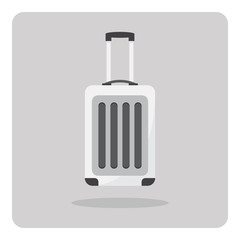 Vector of flat icon, travel luggage on isolated background