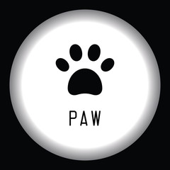 Fototapeta premium Paw Print. Vector illustration