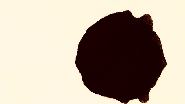 Ink drop on white background