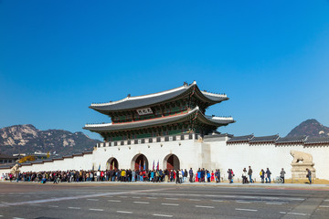 Fototapeta premium Gyeongbokgung palace in Seoul, Korea