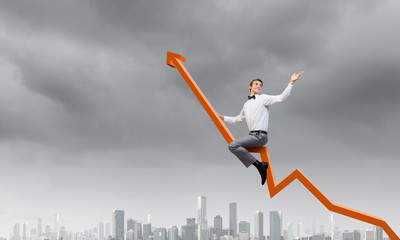 Businessman ride graph