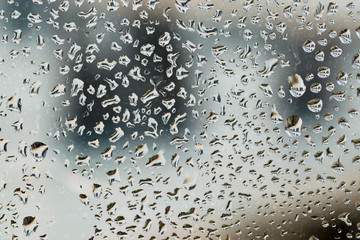 water drop on the window