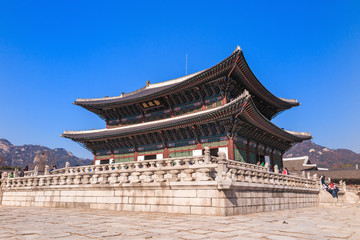 Fototapeta premium Gyeongbokgung palace in Seoul, Korea