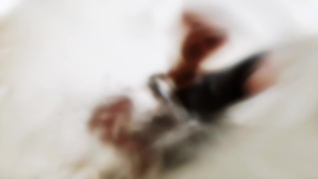 A Man Filling the Bathtub