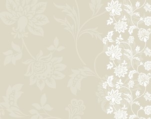 wedding card design, paisley floral pattern , India