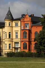 Fototapeta na wymiar Häuser in Schwerin