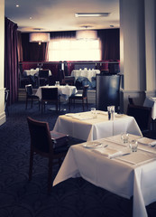 interior of stylish restaurant