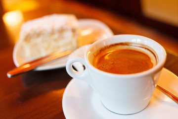 coffee with cake