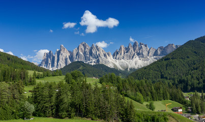 Dolomites and clouds