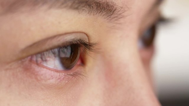 Closeup of Asian woman's eyes
